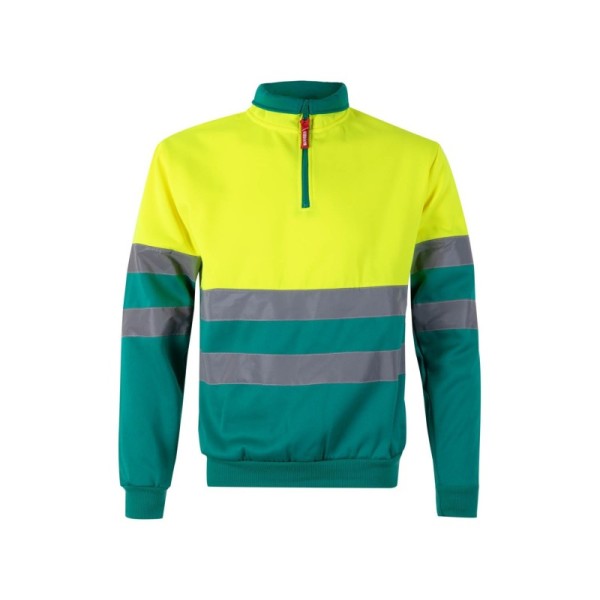 SUDADERA BICOLOR CREMALLERA AV