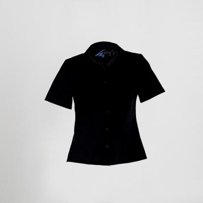 BLUSA CAMARERA ENTALLADA M/CORTA