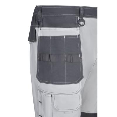 Pantalón canvas stretch bicolor con bolsillos flotantes - 103019S