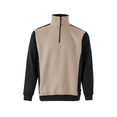 Sudadera bicolor con media cremallera - 105703