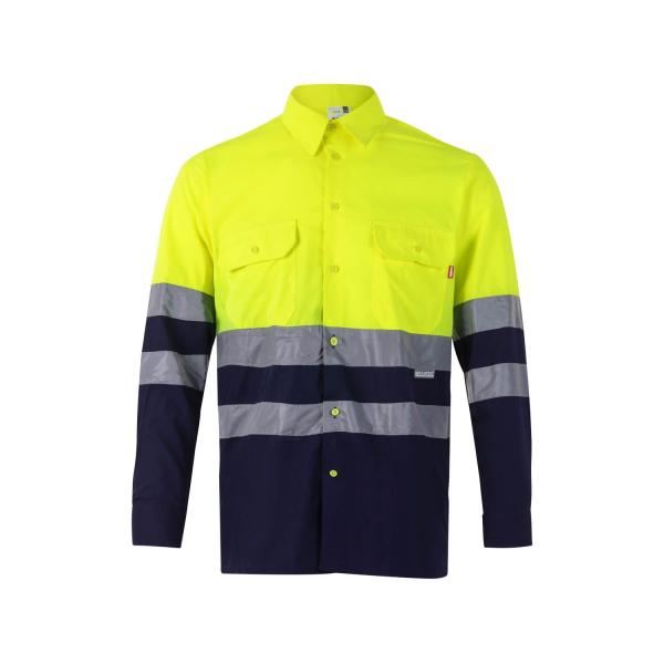 Camisa bicolor manga larga - 144