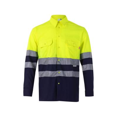 Camisa bicolor manga larga - 144