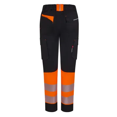 Pantalón stretch reciclado bicolor cinta segmentada mujer - 303032SW