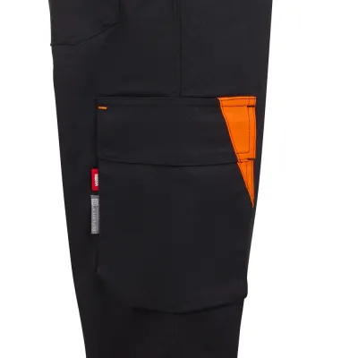 Pantalón stretch reciclado bicolor cinta segmentada mujer - 303032SW