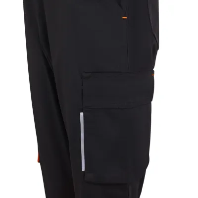 Pantalón stretch reciclado bicolor cinta segmentada mujer - 303032SW