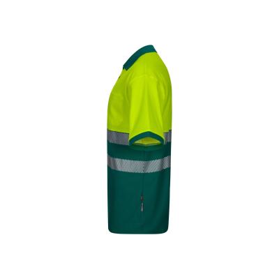 Polo algodón bicolor manga corta cinta segmentada - 305523