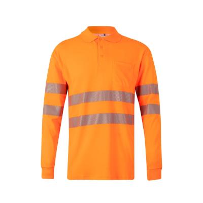 Polo algodón manga larga cinta segmentada - 305524