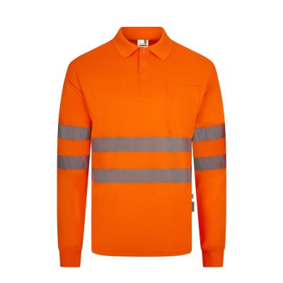 Polo poliéster reciclado manga larga cinta segmentada - 305534