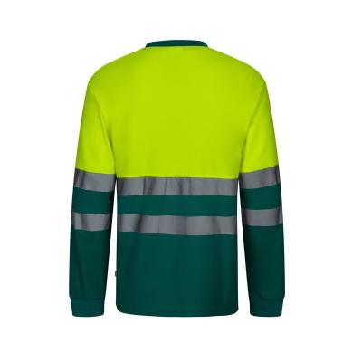 Camiseta algodón bicolor manga larga - 305615