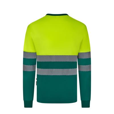 Camiseta algodón bicolor manga larga cinta segmentada - 305619