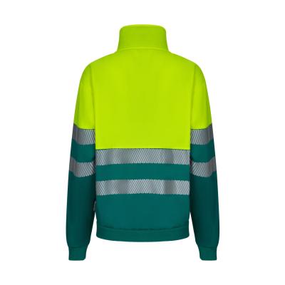 Sudadera bicolor con media cremallera cinta segmentada - 305703