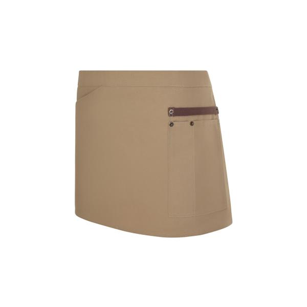 Delantal corto canvas bicolor - 404221B