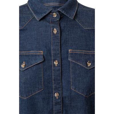 Camisa denim stretch manga larga mujer - 405007S