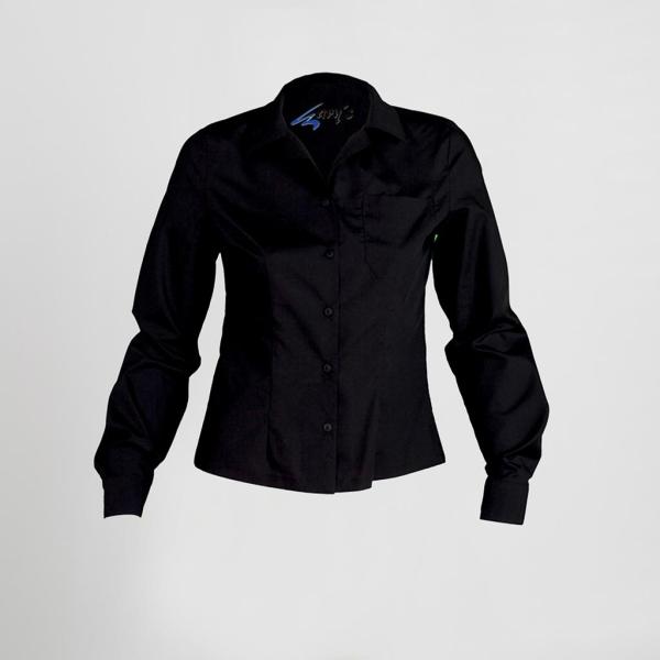 BLUSA CAMARERA ENTALLADA M/LARGA