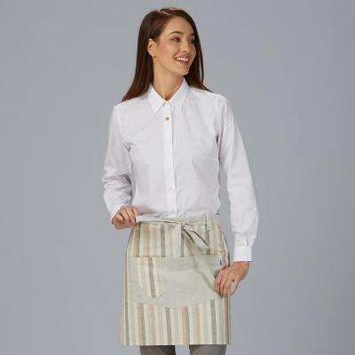 DELANTAL CORTO RAYAS COMBINADO 45X74 CM