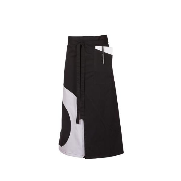 DELANTAL FRANCES ABIERTO CIRCULOS 90X75 CM