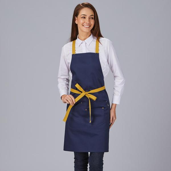 DELANTAL PETO TIRANTES CONTRASTE 88X74 CM