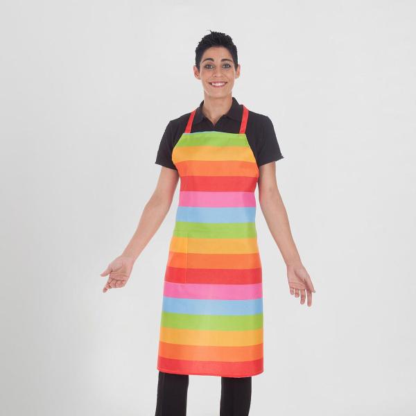 DELANTAL PETO BOLSILLO ESTAMPADO