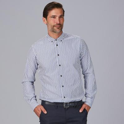 CAMISA HOMBRE RAYAS BICOLOR SLIM FIT ALESSANDRO