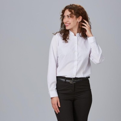 CAMISA MUJER M/L C/MAO POP. "RED LINE"