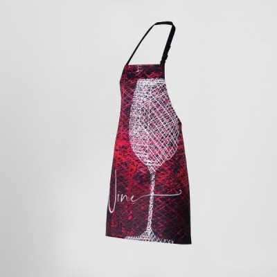 DELANTAL CON PETO ESTAMPADO 80X68 CM