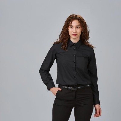 CAMISA MUJER M/L POP. "RED LINE"