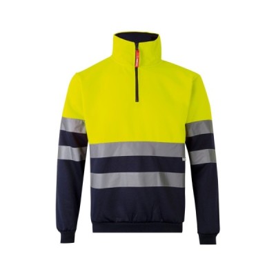 SUDADERA BICOLOR CREMALLERA AV