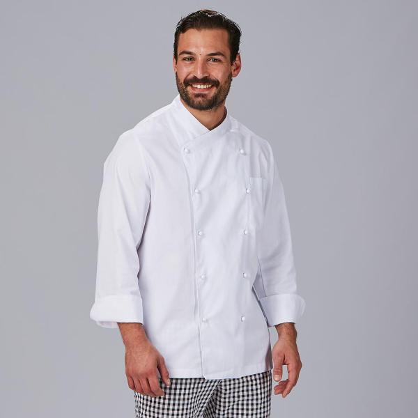 CHAQUETA COCINA UNISEX NAPOLES ANTIMANCHAS (TEFLON) M/L