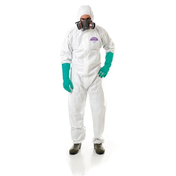 TEEGEN 1000. Buzo desechable riesgo químico tipo 5 y 6. (EN14126) (EN1149-5) (EN1073-2).
