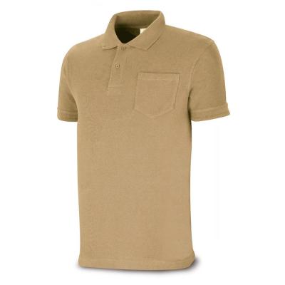 Polo BAIC beige 100% algodón. 175 gr. anga corta