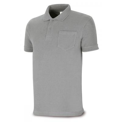 Polo BAIC gris 100% algodón. 175 gr. anga corta