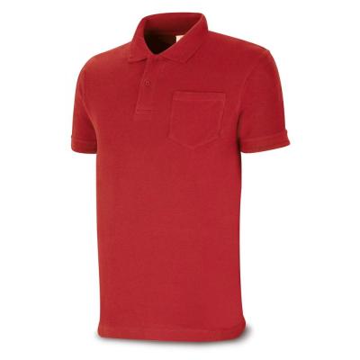 Polo BAIC rojo 100% algodón. 175 gr. anga corta