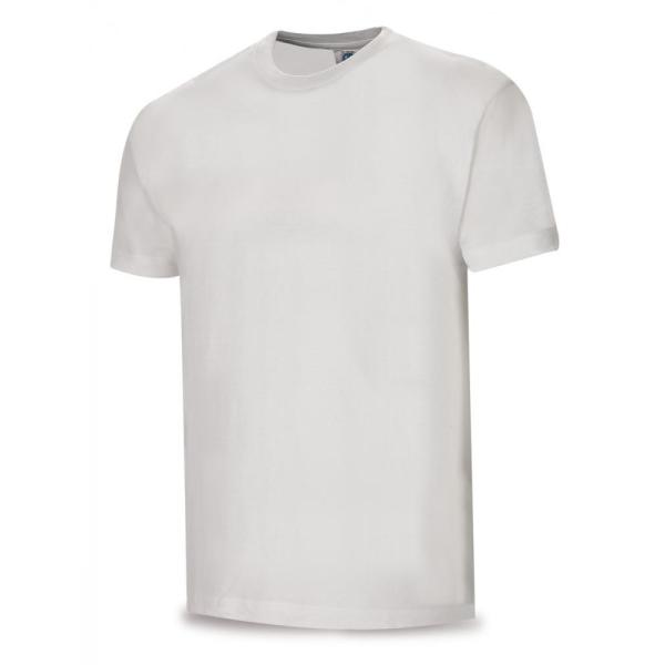 Camiseta blanca algodón 145 gr. anga corta