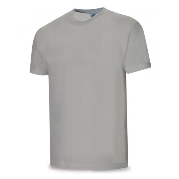 Camiseta gris algodón 145 gr. anga corta