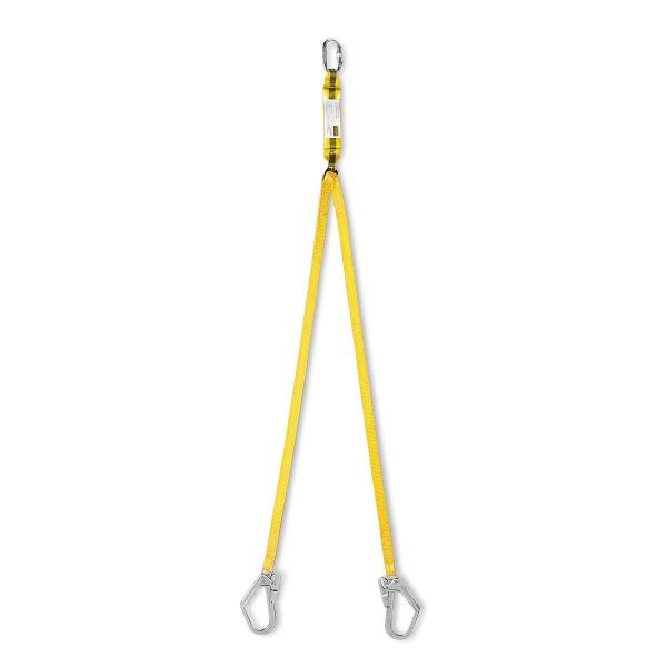 Cinta en "Y" con absorbedor ERGO HOCK y mosquetones.