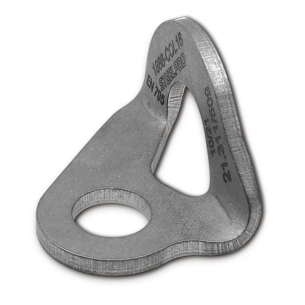 Dispositivo de anclaje para arnés o línea de vida en acero inoxidable 304. CO 02.16