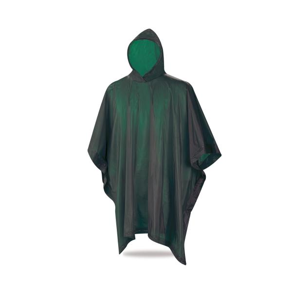 Poncho de agua PVC verde 180 gr. X