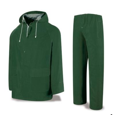 Traje de agua PVC verde 400 gr.