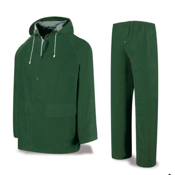 Traje de agua PVC verde 400 gr.
