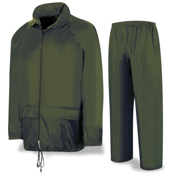 Traje de agua tipo INGENIERO Poliéster/PVC verde