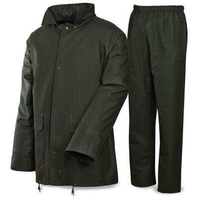 Traje de agua PU/PVC/PE verde 300 g.
