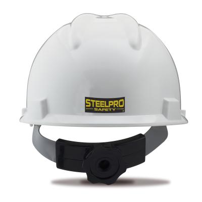 od. "ROER". Casco de protección cierre ruleta y arnés textil. Color Blanco.