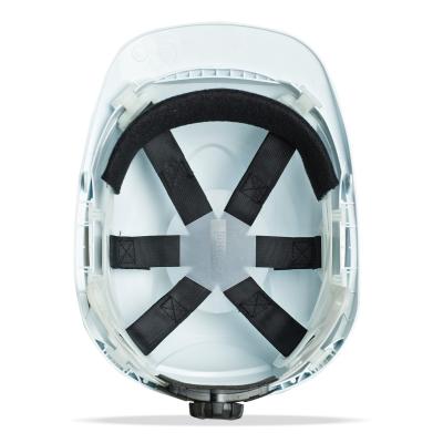 od. 'THOR'. Casco de protección para la industria eléctricamente aislante, cierre ruleta, arnés textil 6 puntos.