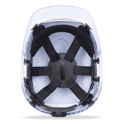 od. “THOR (Ventilado)”. Casco de protección para la industria ventilado en color blanco, cierre ruleta, arnés textil 6 puntos.