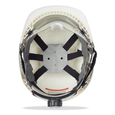 od. "VIION". Casco de protección para la industria eléctricamente aislante con visor retráctil cierre ruleta.