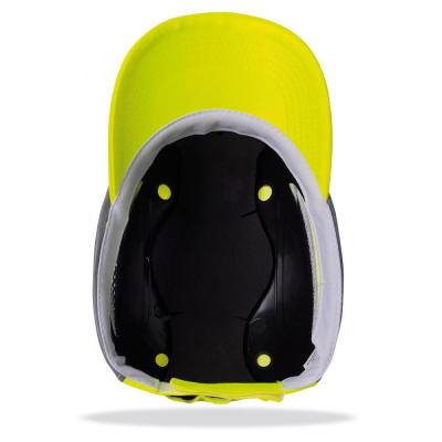 od. “BUPER PRO”. Gorra de protección anti golpes con rejillas de ventilación lateral. Color Amarillo Alta Visibilidad con bandas