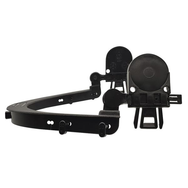 Adaptador a casco con visor para orejera para protección auditiva.