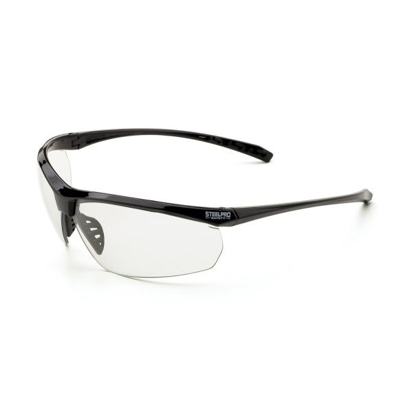 Gafa mod. "CARBON". Gafa de montura universal, ocular incoloro y patillas flexibles