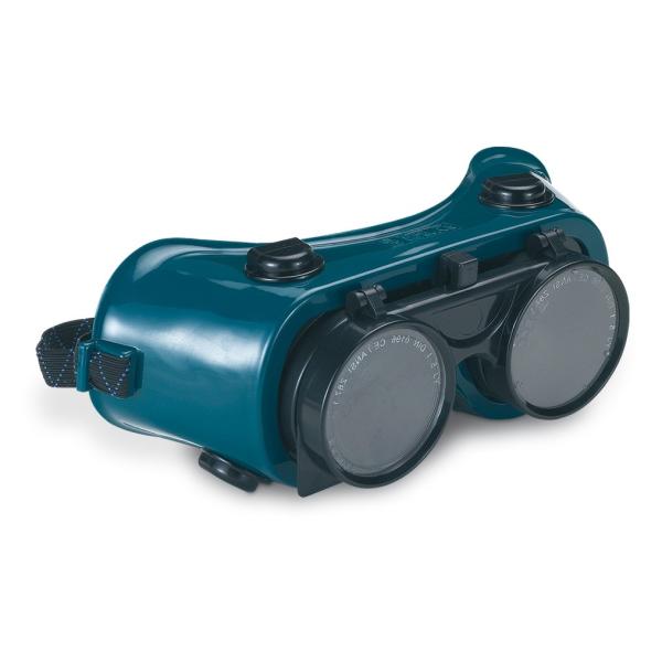 Gafa Integral oldadura con oculares abatibles de Grado 5 y oculares policarbonato (cubrefiltros).