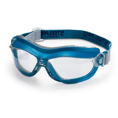 od. "X7". Gafa Integral ocular claro antiempañante para riesgos mecánicos. Color Azul.